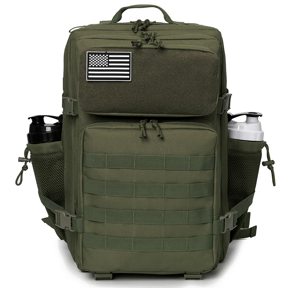 ReFire Gear Tactical Backpack With Bottle Holder For Outdoor Hiking