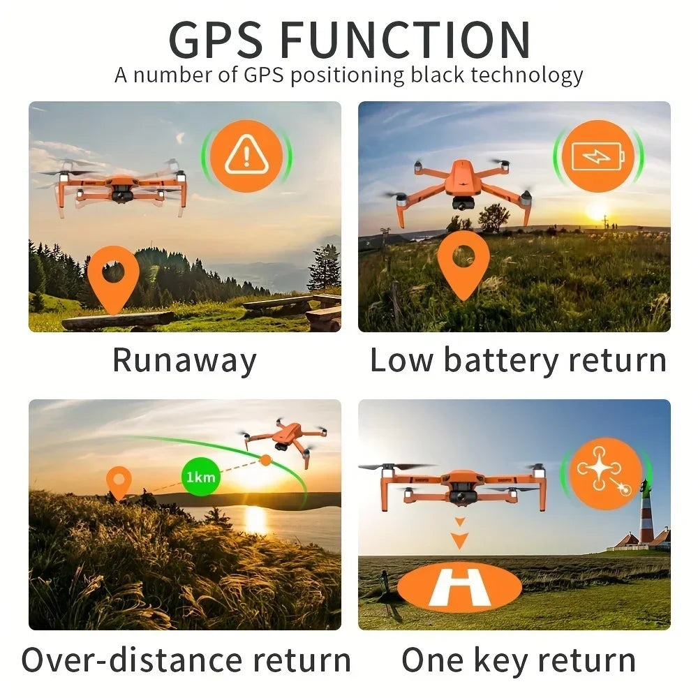 QJ KF102 4K GPS Quadcopter Dual Camera 2 Axis Gimbal