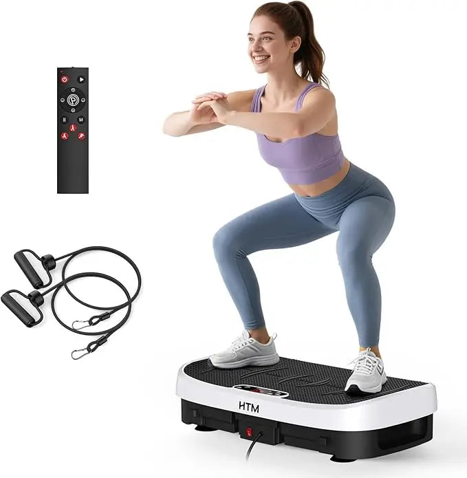 HTM Silent Vibration Plate Exercise Machine Whole Body 120 Levels