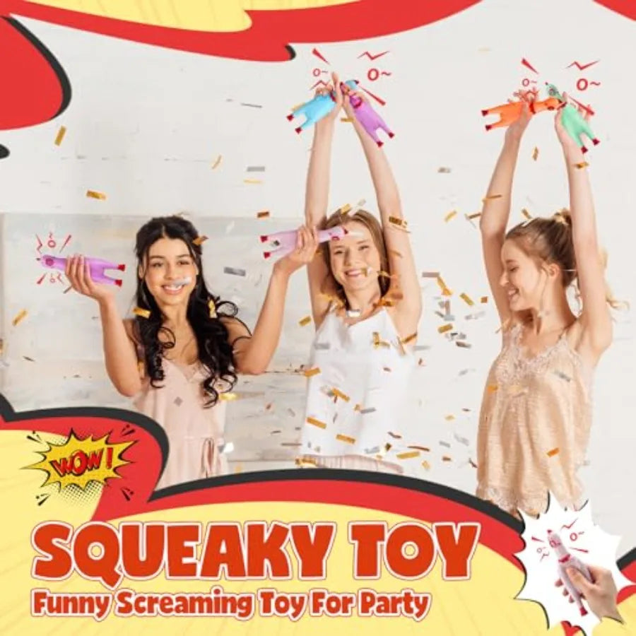 Yao Hui Huang Rubber Chickens Squeak Toy Pack For Dogs