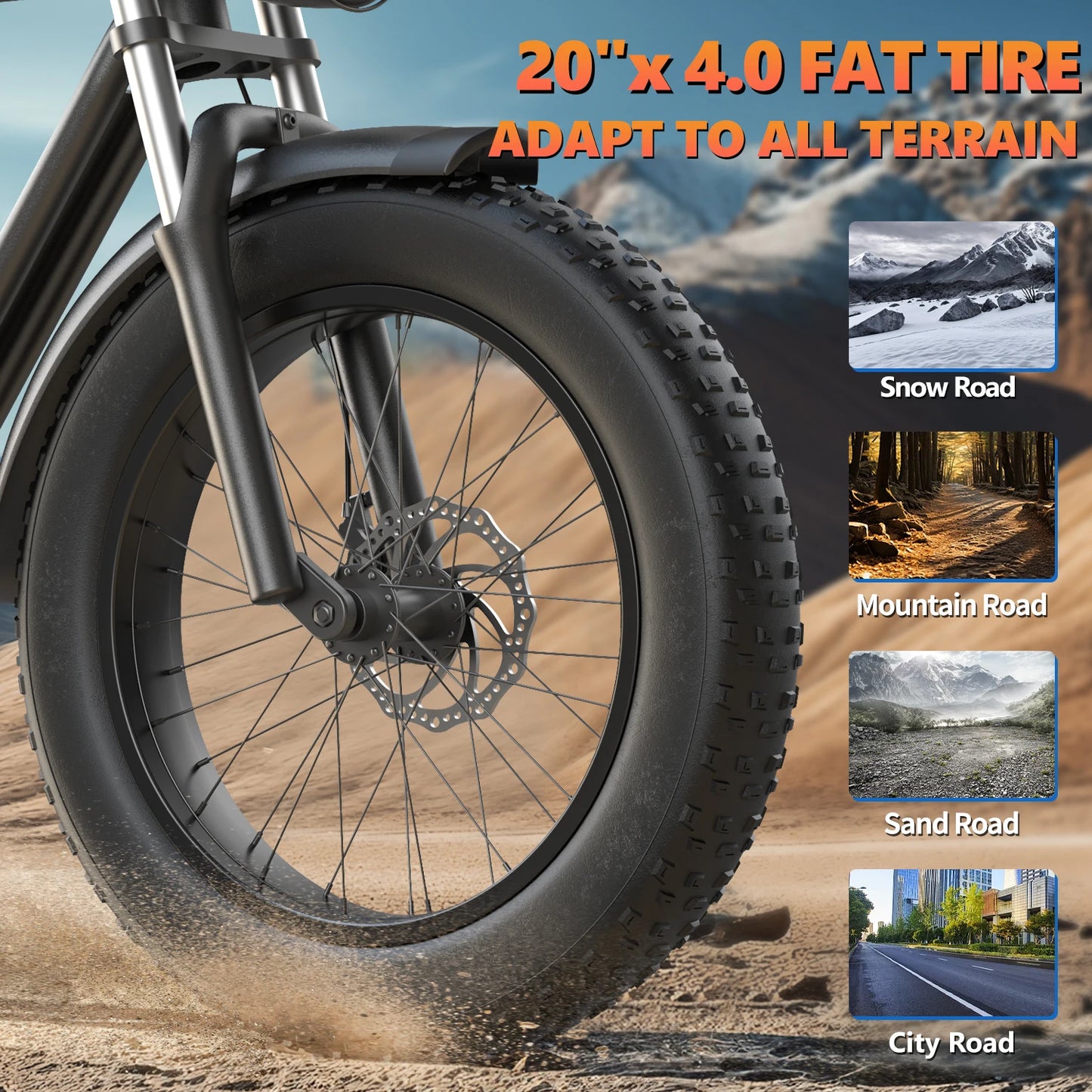 Kickwey K7 Electric Mountain Bike 1500W 48V 7 Speed