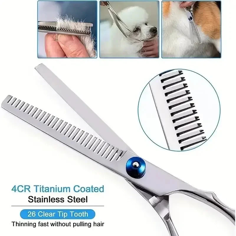 Ambidextrous Stainless Steel Dog Grooming Scissors