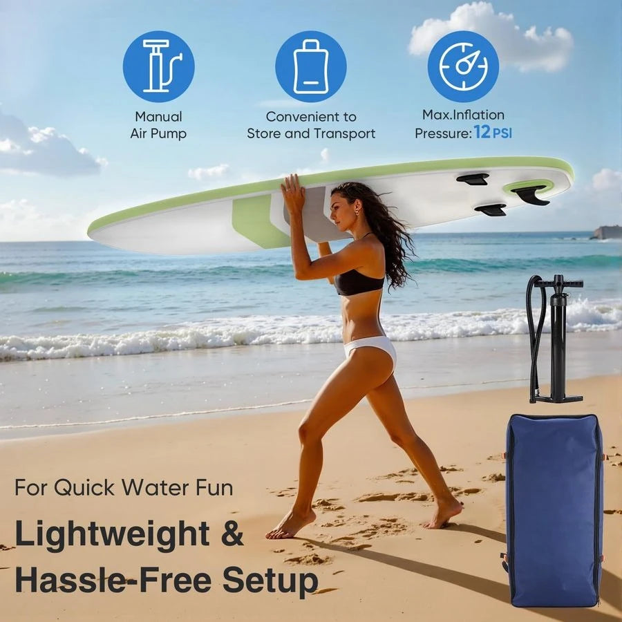 Inflatable Stand Up Paddle Board With SUP Paddle And Accessories