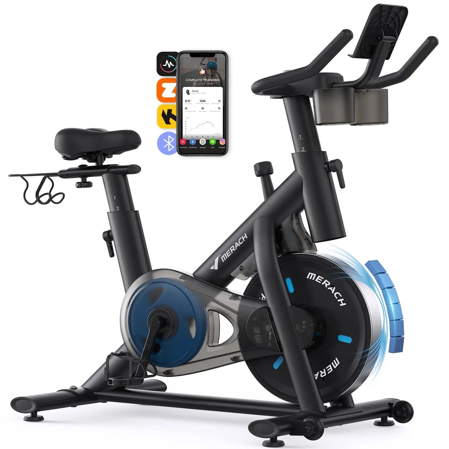 MERACH S26B2 Magnetic Indoor Cycling Bike with Exclusive App