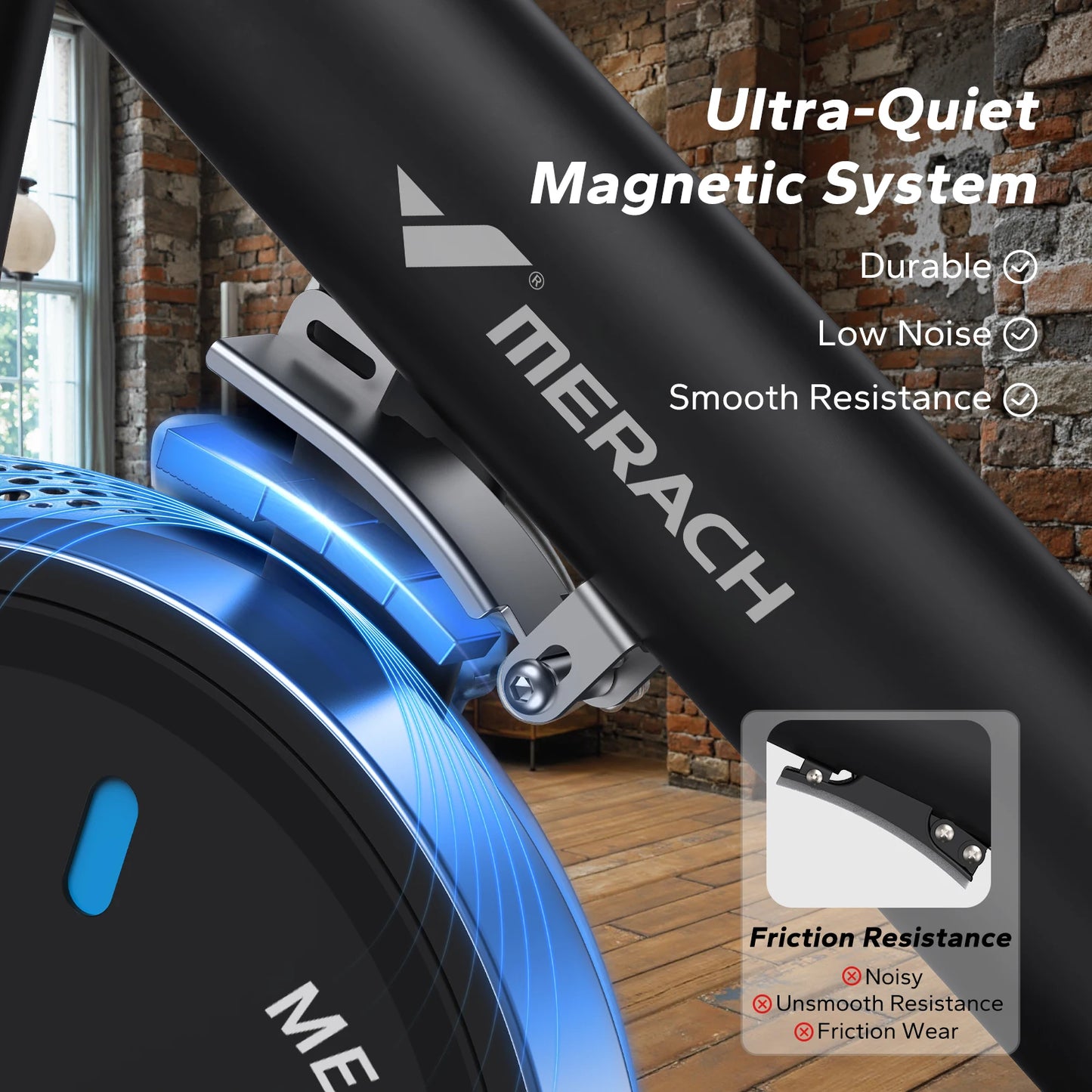 MERACH S26B2 Magnetic Indoor Cycling Bike with Exclusive App