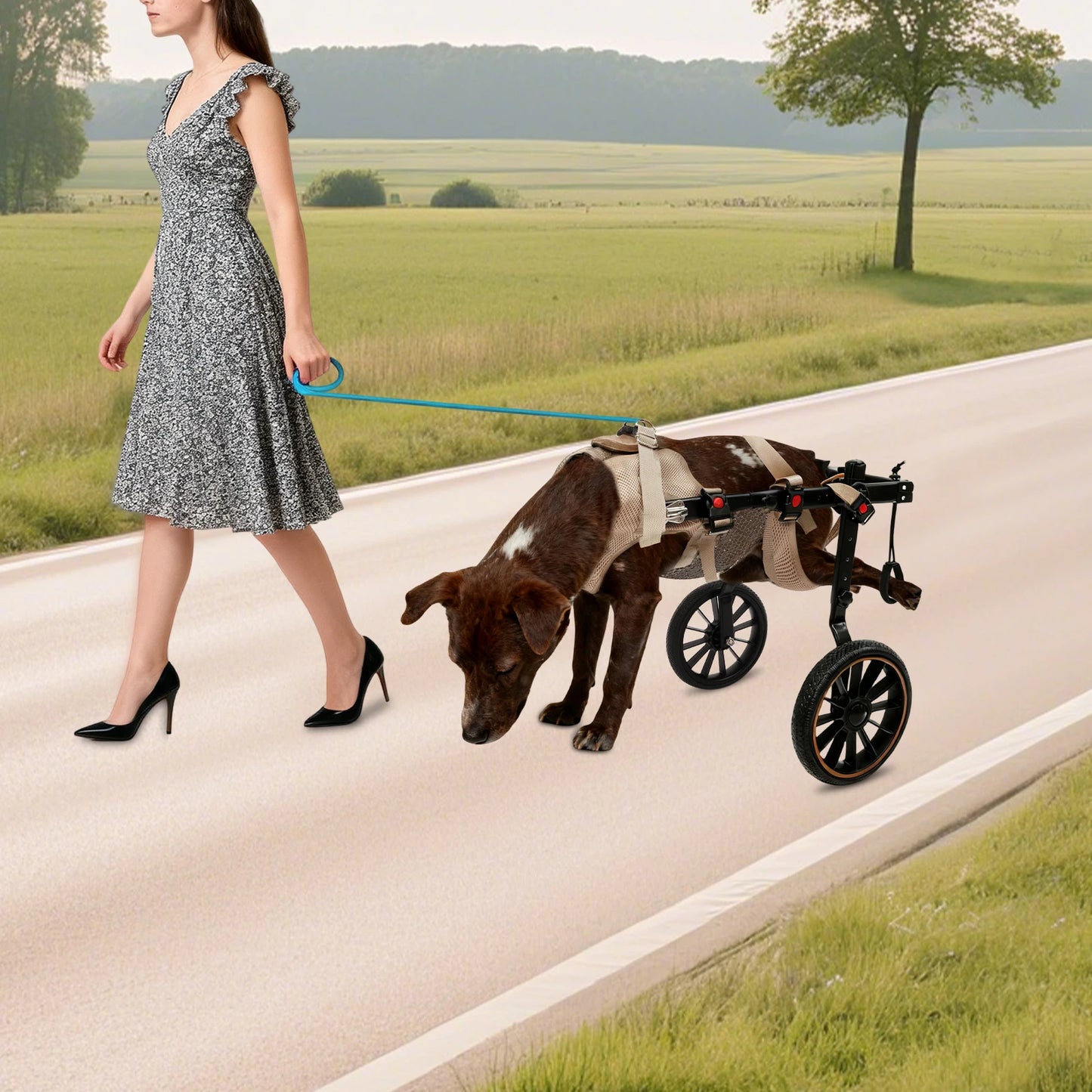 Dog Wheelchair For Back Legs Walking Aid 65kg Load