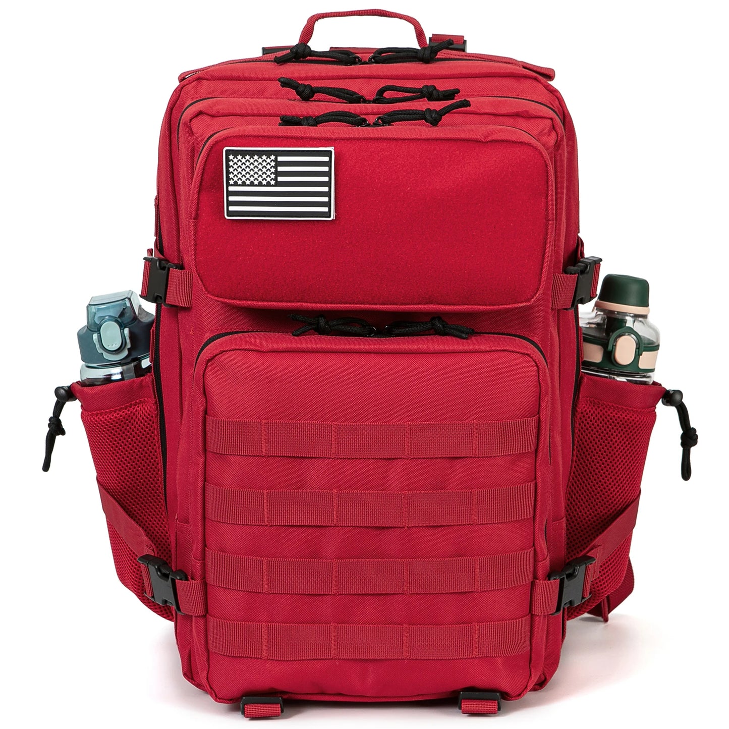 ReFire Gear Tactical Backpack With Bottle Holder For Outdoor Hiking