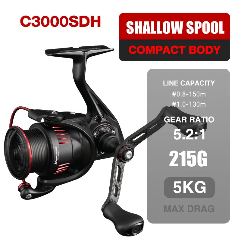 SeaSir Prospec Spinning Reel P Series Ultralight With Carbon Washers