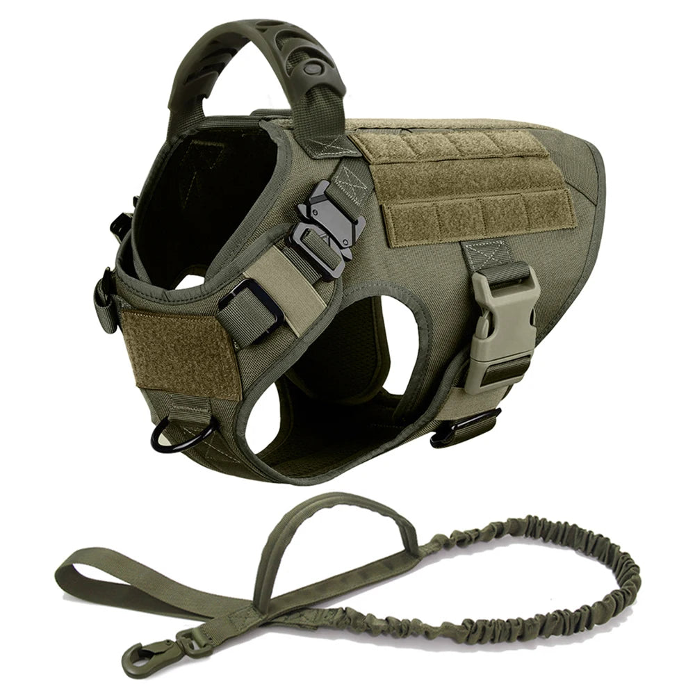 PETRAVELCN Tactical Dog Harness Vest For Dogs No Pull