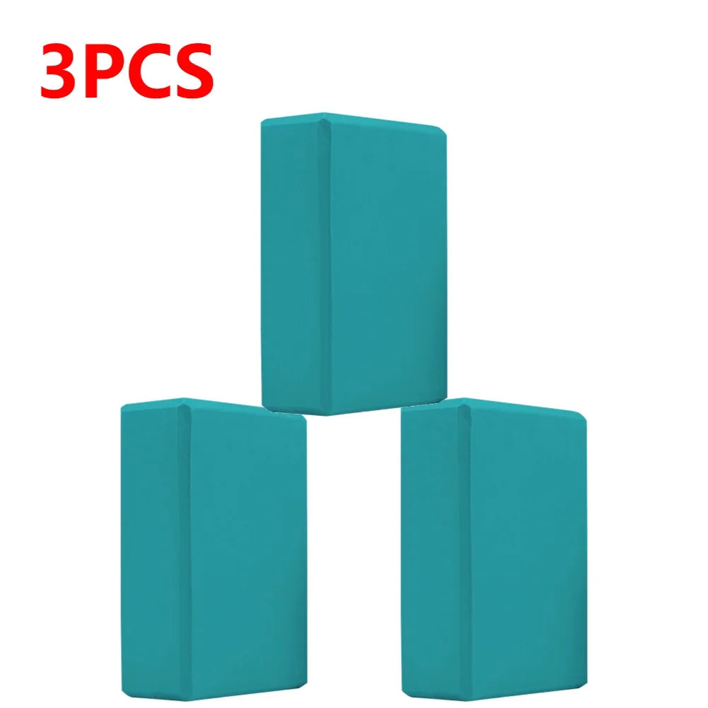 Yoga Blocks Cubes Pilates Bricks Reinforcement Mats Fitness EVA