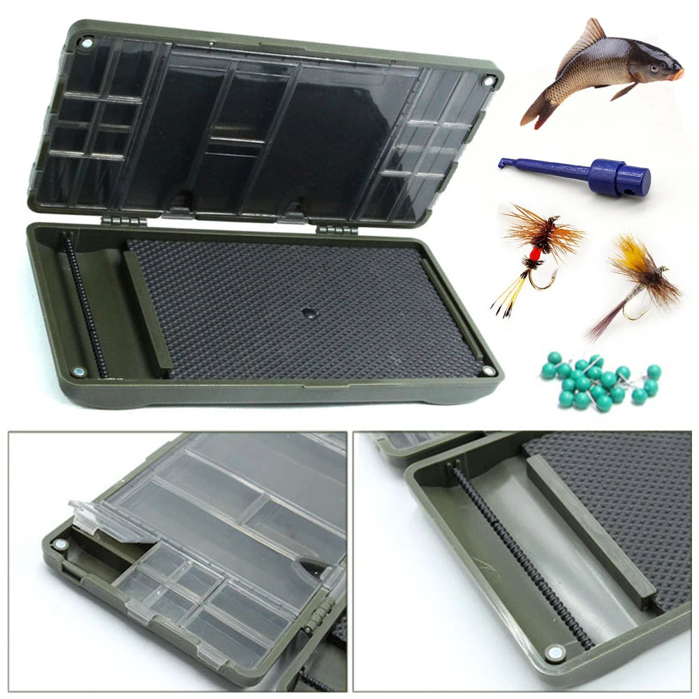 MOJOYCE Magnetic Carp Fishing Rig Storage Case Tackle Organizer