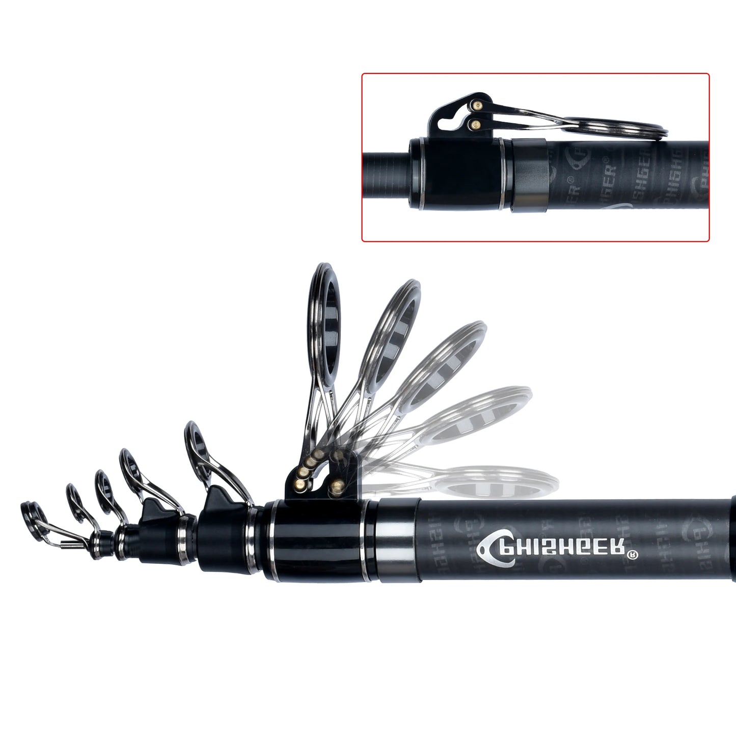 BIUTIFU Phishger Telescopic Surf Spinning Rod Carbon Travel