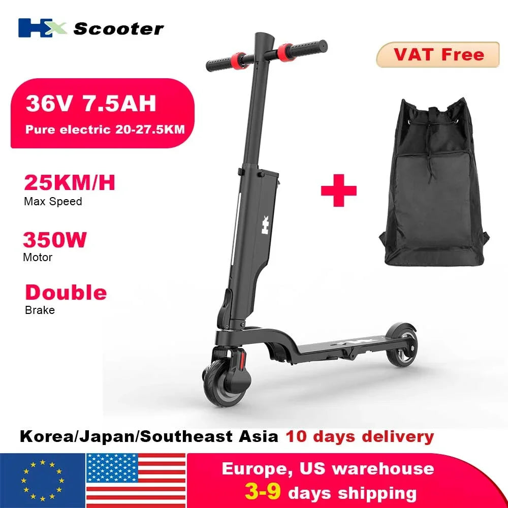 HX X6 Electric Foldable Scooter 350W Max Speed 25KmH