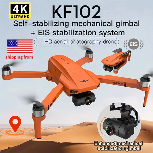 QJ KF102 4K GPS Quadcopter Dual Camera 2 Axis Gimbal