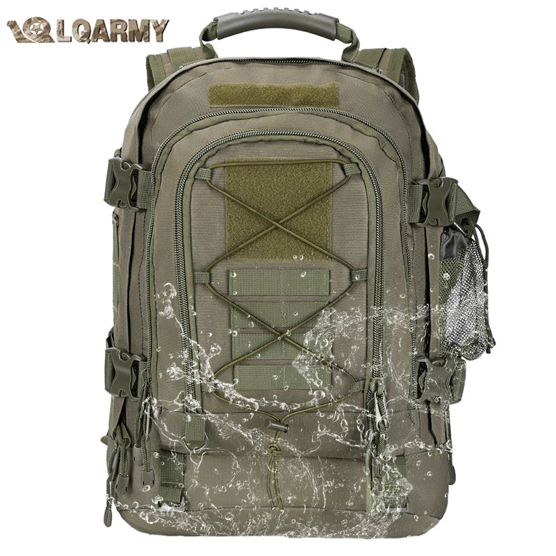 LQARMY Tactical Backpack Molle 3 Day Assault Pack for Men
