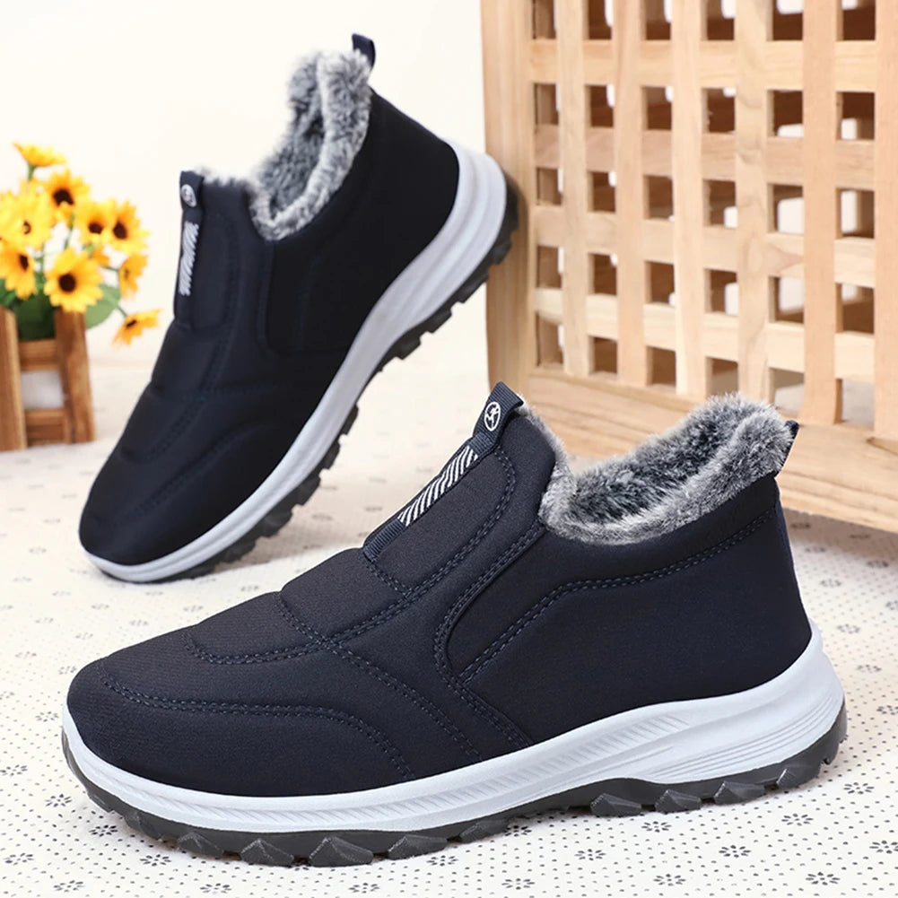 Warm Thermal Ankle Boots For Men Non Slip Sneakers Hiking