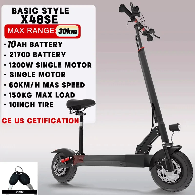 Jueshuai Outdoor Electric Scooter 1000W To 6000W Off Road Foldable