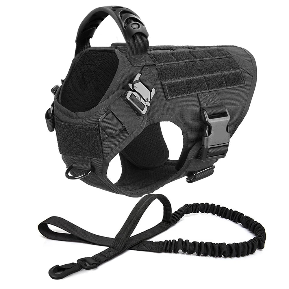 PETRAVELCN Tactical Dog Harness Vest For Dogs No Pull
