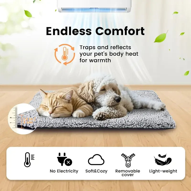 Self-Heating Pet Pad Blanket For Dogs And Cats No Electric