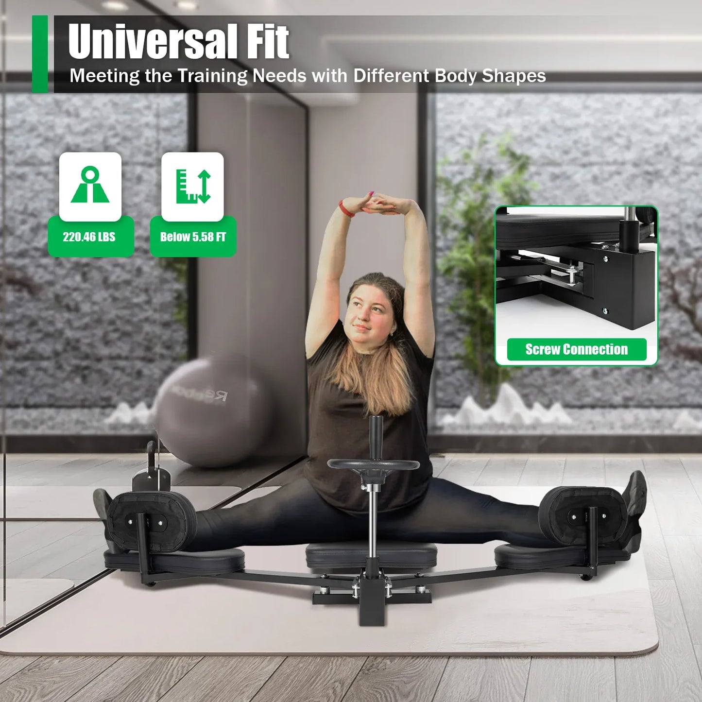 Leg Stretcher 3 Bar Spreader Heavy Duty For Leg Flexibility