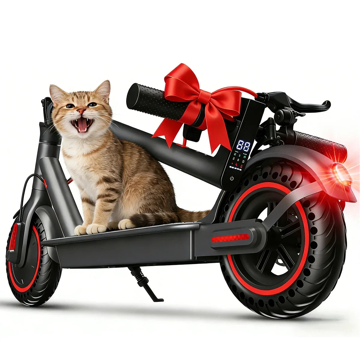 350W Motor Folding Electric Scooter For Adults 36V 5.2AH Battery Rang 8.5'' Solid Tire 18MPH 15Miles Long Range APP Control