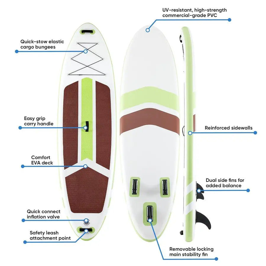 Inflatable Stand Up Paddle Board With SUP Paddle And Accessories