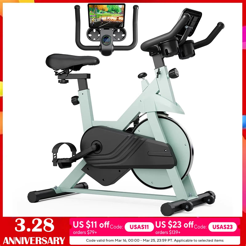Superun Magnetic Exercise Bike 32-Level Resistance For Home