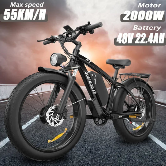 Electric Bicycle F1 2000W Dual Motor 48V 22.4Ah Battery