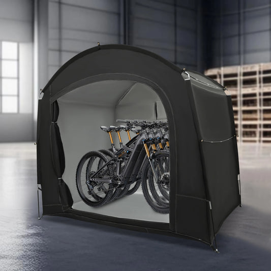Portable Waterproof Bicycle Shelter Tent For 3 To 4 Bikes