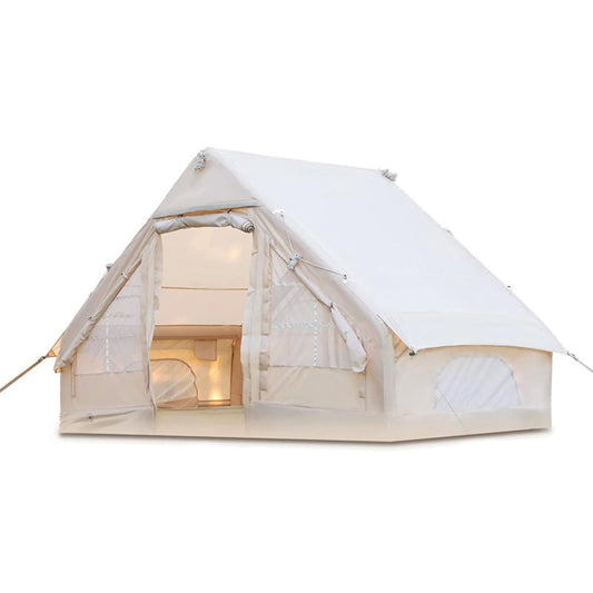 Inflatable Instant Glamping Tent With Hand Pump For Outdoor Use