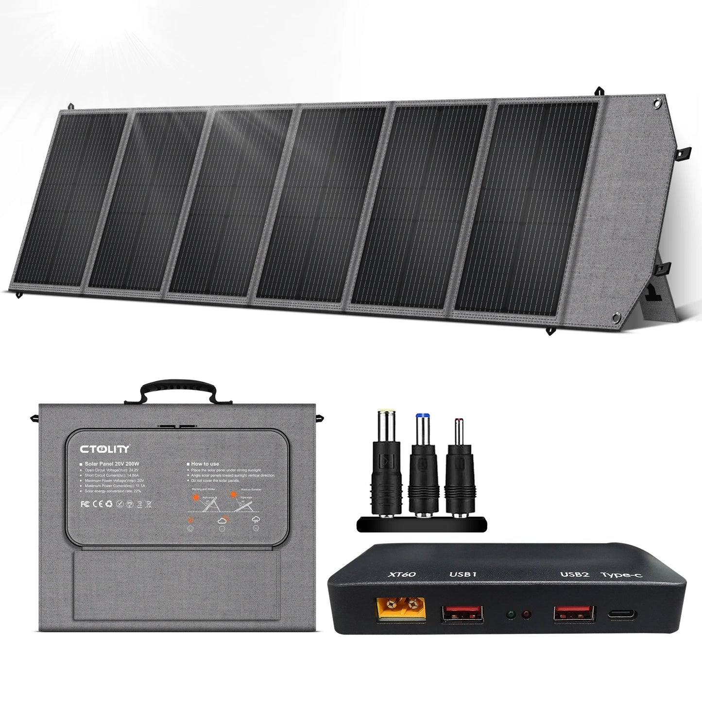 CTOLITY AP400 500W Portable Power Station 345.6Wh LiFePO4 Battery