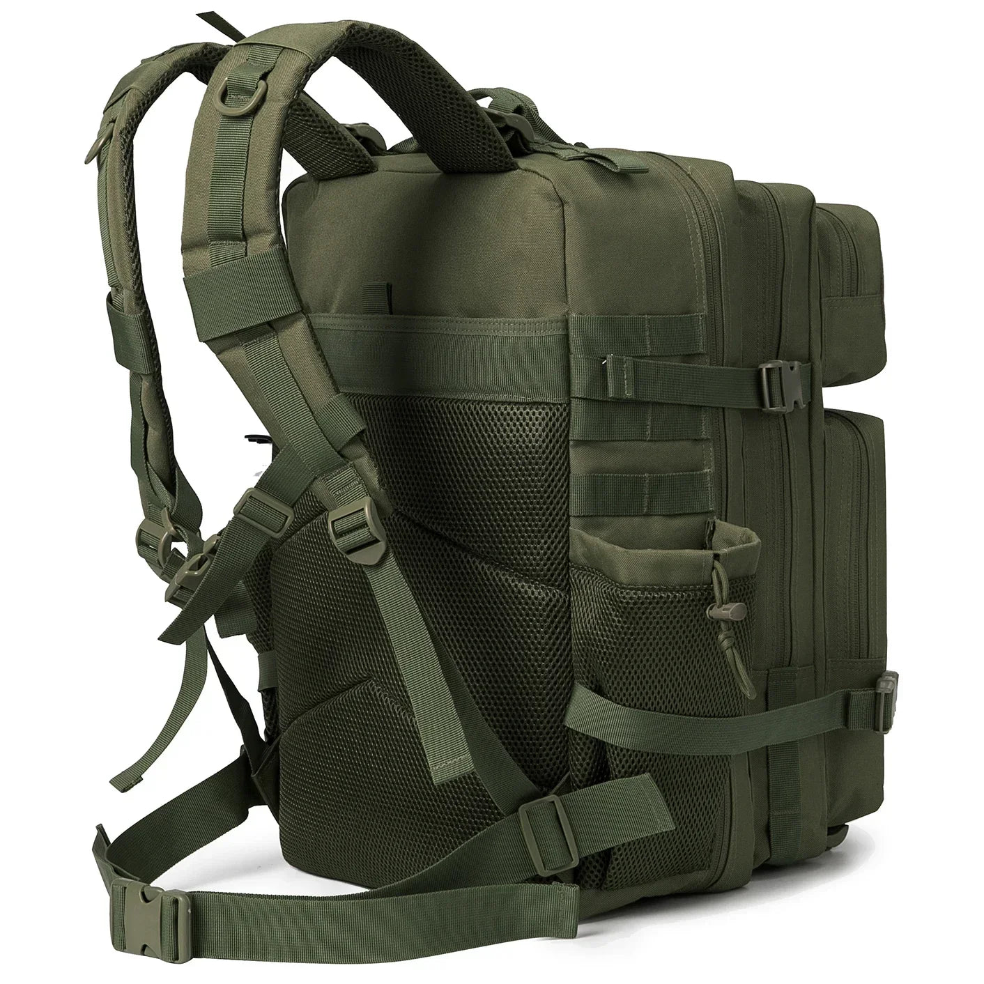 ReFire Gear Tactical Backpack With Bottle Holder For Outdoor Hiking