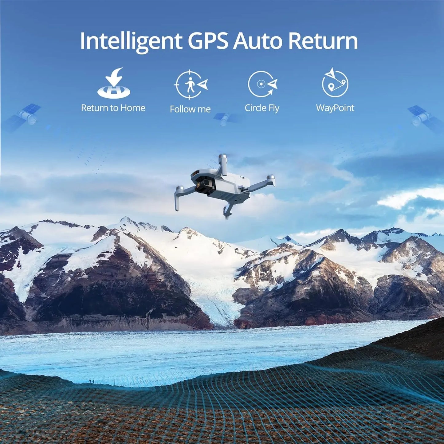 Potensic GPS Drone Auto Return 4K Gimbal Professional Drone