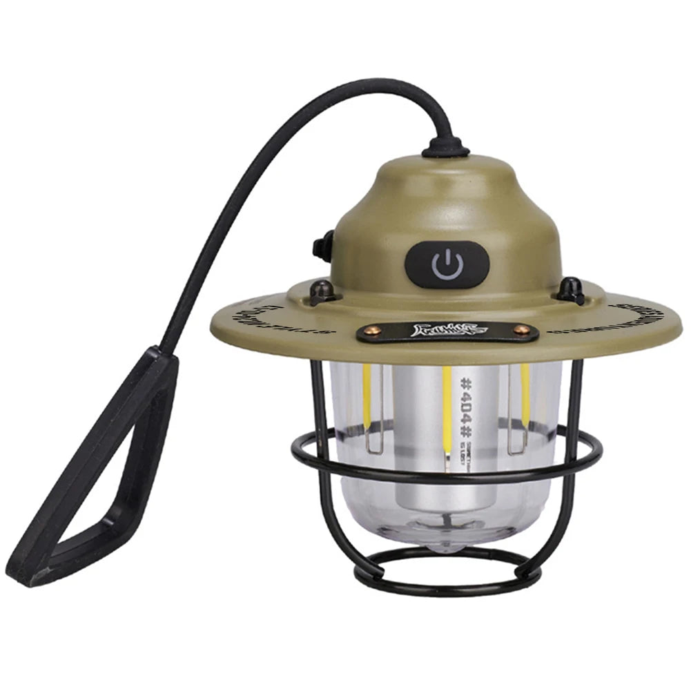 LED Camping Lantern Dimmable Type C Charging Multifunction Light