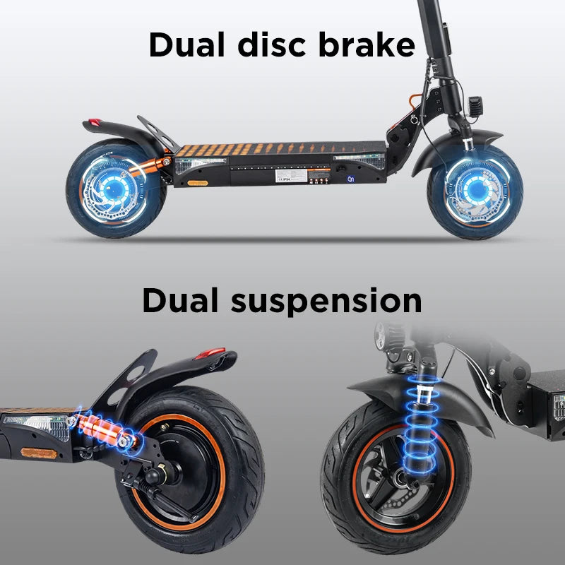 Wildstride T4PRO Electric Scooter 900W Peak 48V Foldable