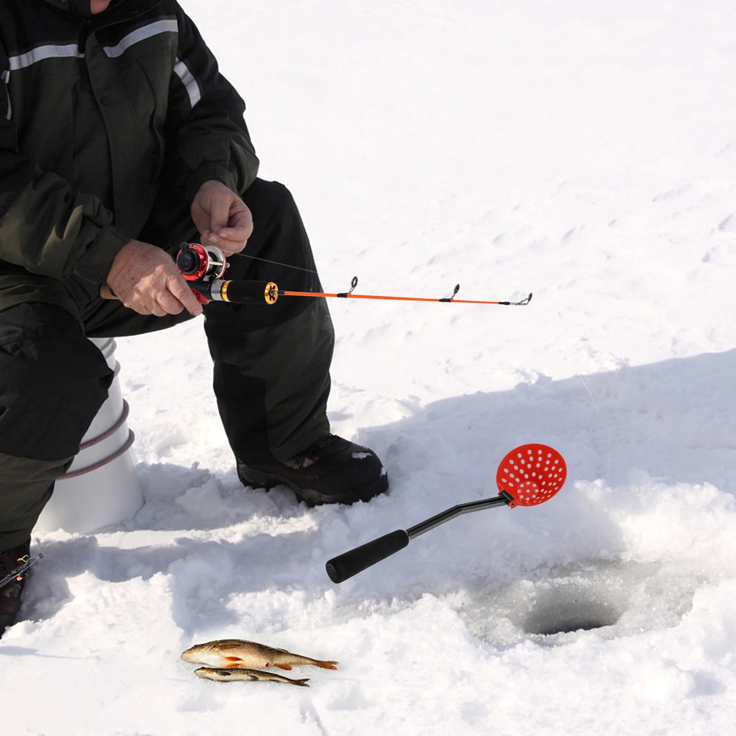 Lixada Ice Fishing Rod And Reel Combo Kit With Accessories