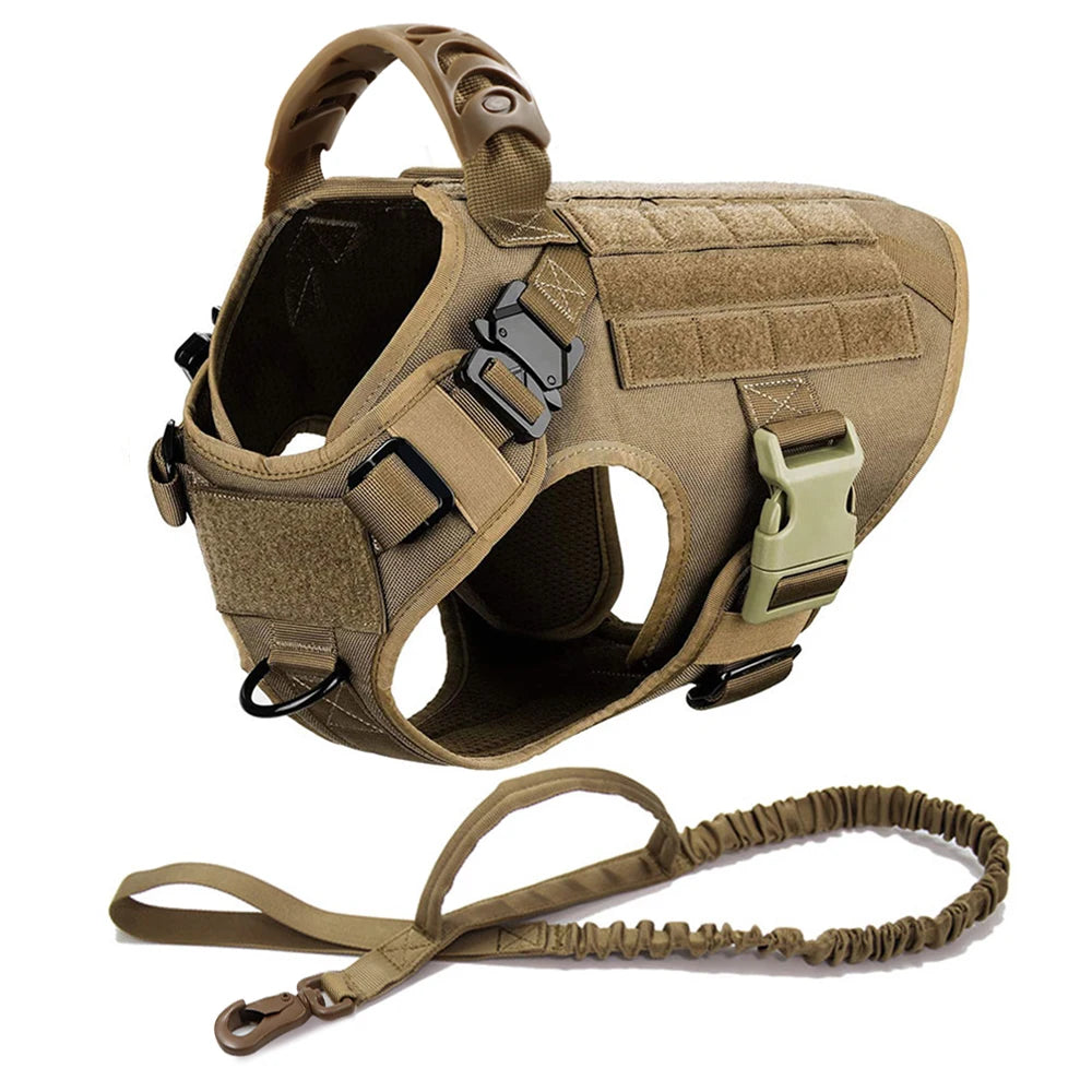 PETRAVELCN Tactical Dog Harness Vest For Dogs No Pull