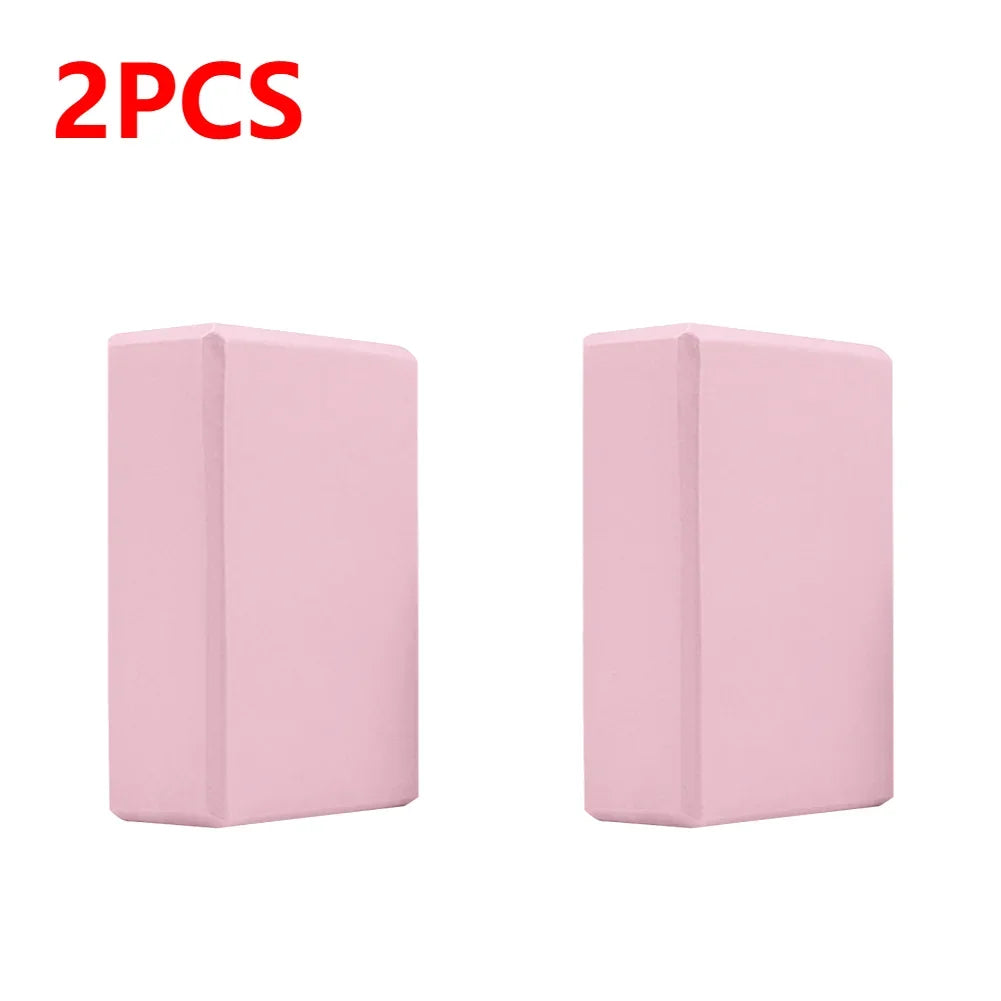 Yoga Blocks Cubes Pilates Bricks Reinforcement Mats Fitness EVA