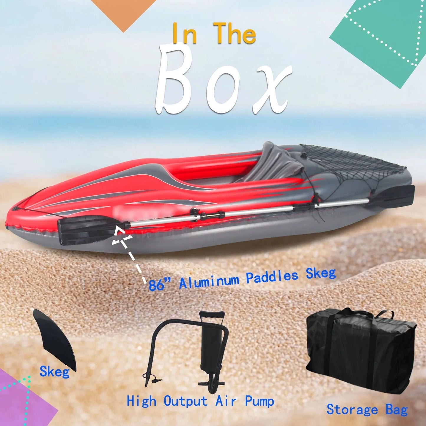 HHSJZWCYHign-concerned Inflatable One Person Kayak for Fishing