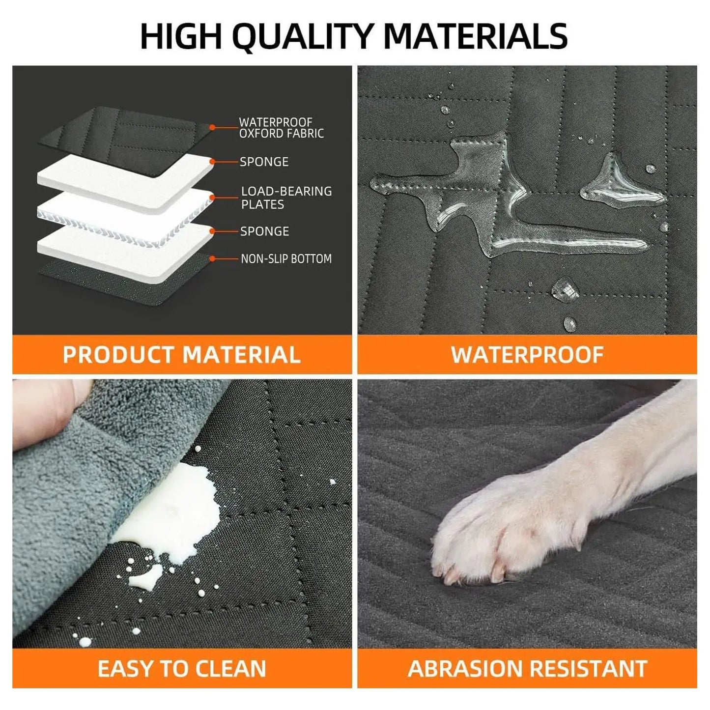 Dog Car Seat Cover 600D Oxford Cloth Waterproof Hammock