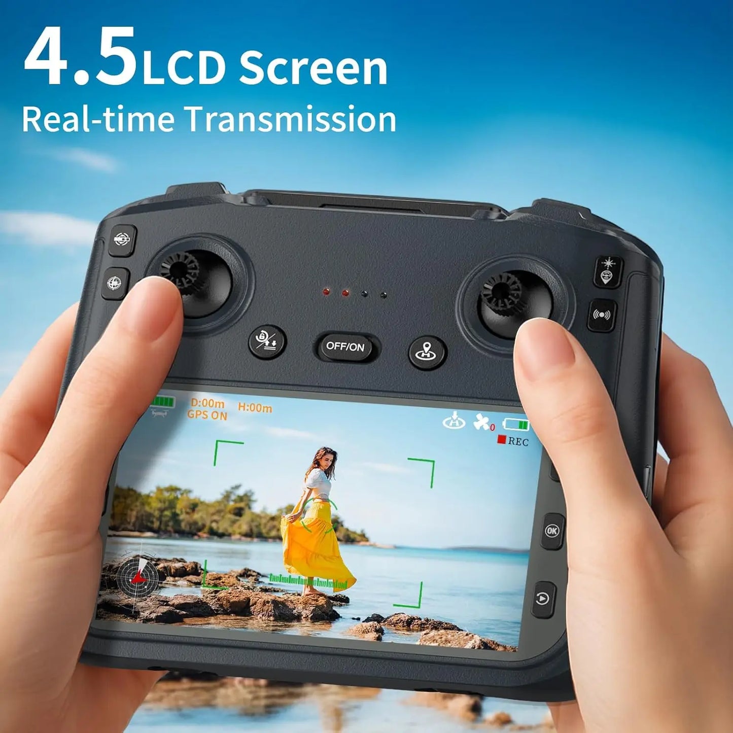 4K GPS Camera Drone 5GHz FPV Auto Return For Beginners