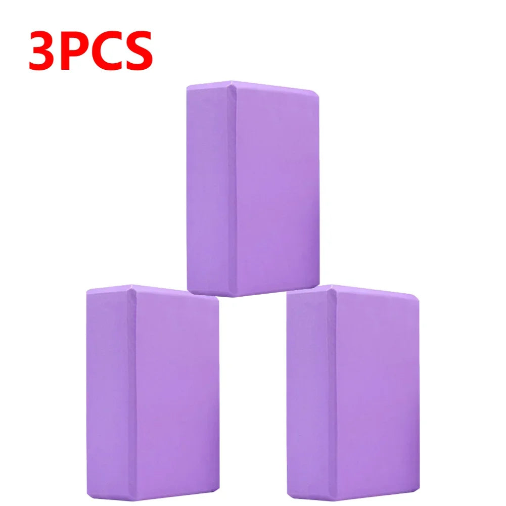 Yoga Blocks Cubes Pilates Bricks Reinforcement Mats Fitness EVA