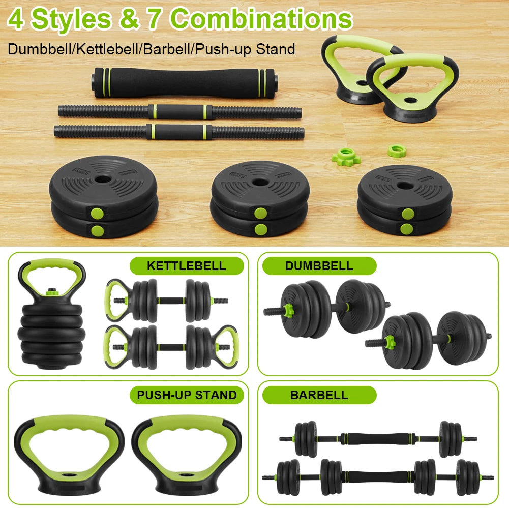 TWISTER.CK 4 In 1 Adjustable Dumbbells Home Gym Set
