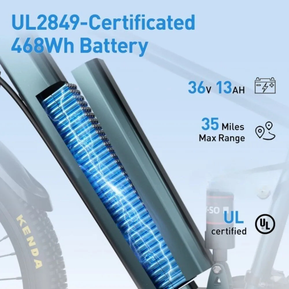 Electric Mountain Bike for Adults 36V 500W 21 Speed Ebike