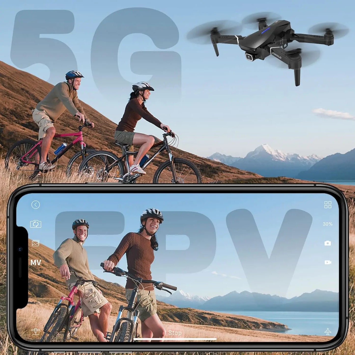 4K GPS Foldable Drone With Auto Return And Follow Me