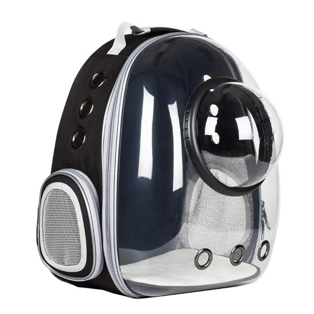 Transparent Cat Carrier Backpack Clear Dome Space Capsule Vet Visits