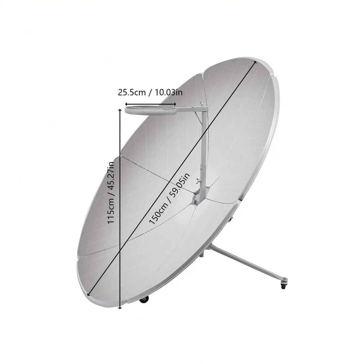 Solar Cooker 59.05inch Parabolic Sun Oven Camp Stove Grill Camping Outdoor Cooking Grilling Barbeque