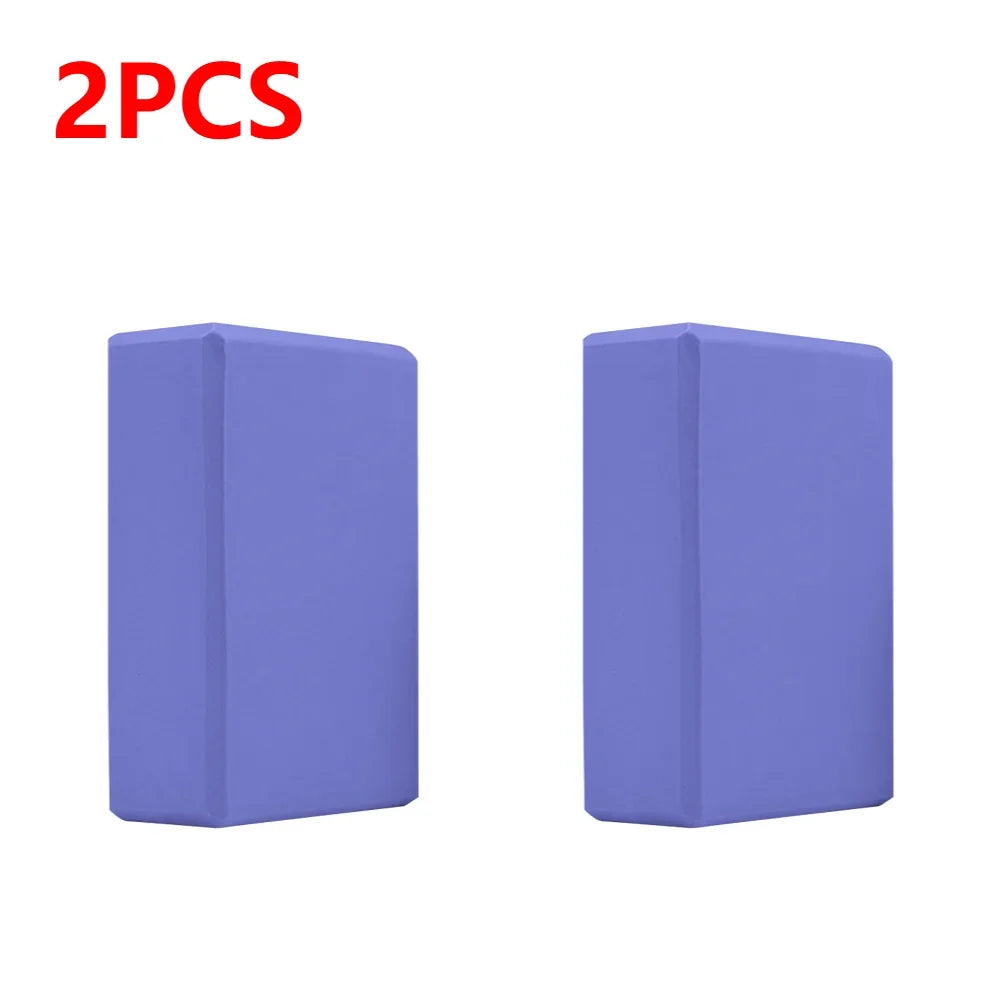 Yoga Blocks Cubes Pilates Bricks Reinforcement Mats Fitness EVA