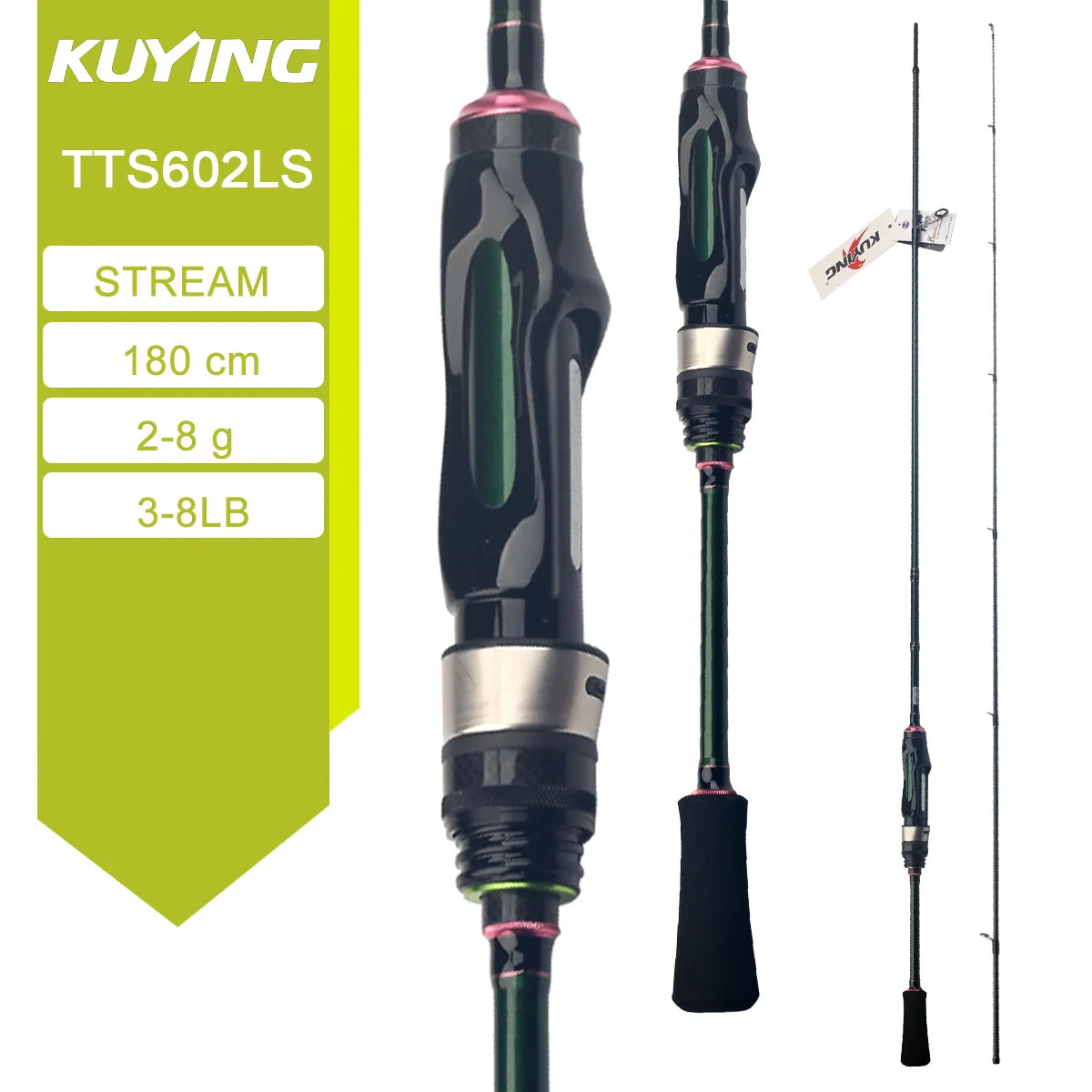 Kuying Teton Stream Fishing Rod Fast Action 6 to 10lb Carbon
