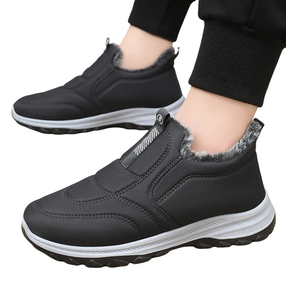 Warm Thermal Ankle Boots For Men Non Slip Sneakers Hiking